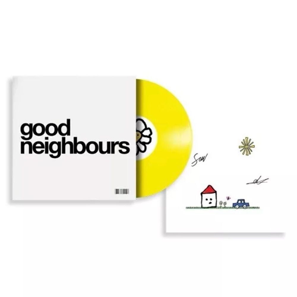 Good Neighbours EP Limited Edition yellow 12" Vinyl EP +signed art card